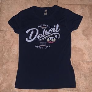 Michigan Detroit Blue T-shirt